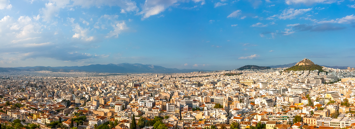 Panorama Foto aus Athen.